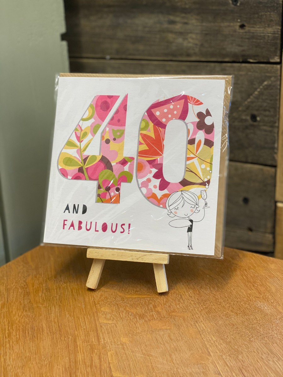 40th Birthday Greeting Card - Linlithgow Stoves & Gifts