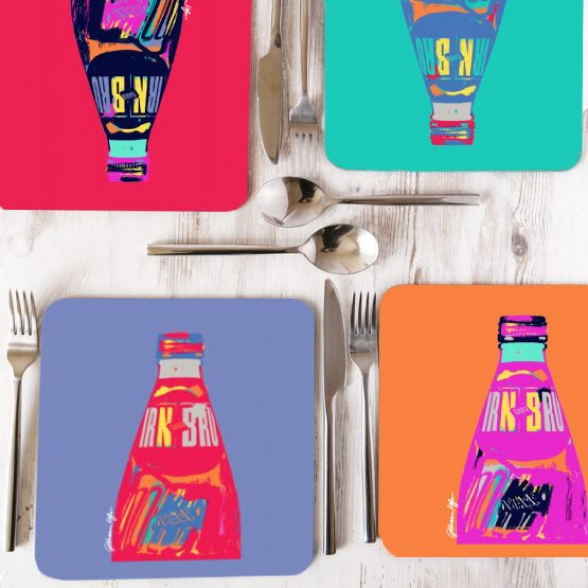 IRNBRU Set of 4 Placemats Linlithgow Stoves & Gifts