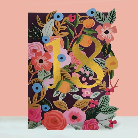 18 Flower Birthday Card