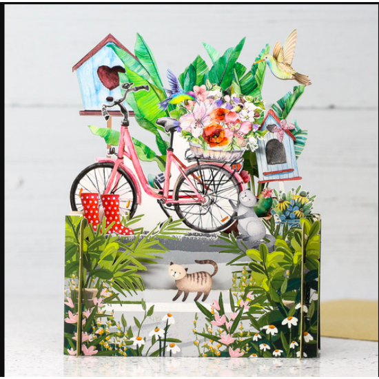   3D Pop Up Card - Garden Cats