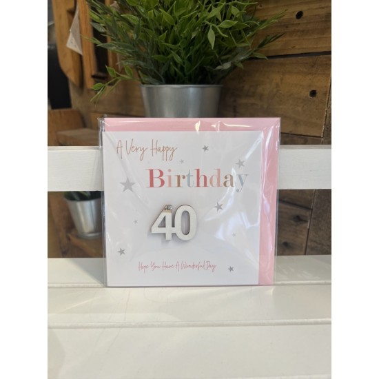 40th Birthday Card 