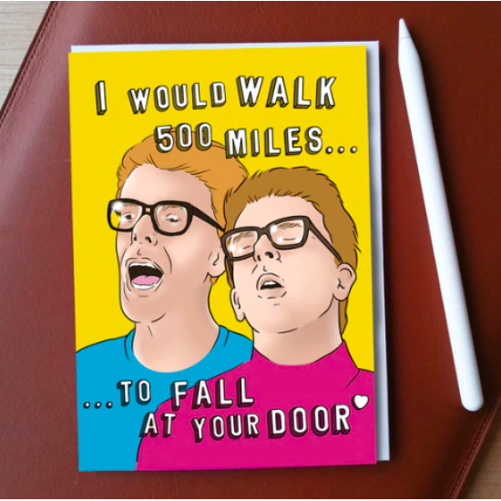 500 Miles Greeting Card