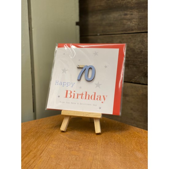 70th Birthday Greeting Card