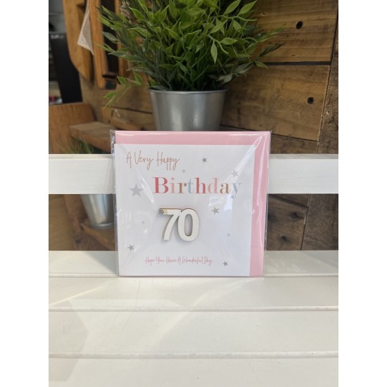 70th Birthday Card 