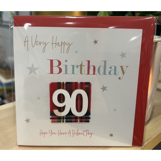 90th Birthday Card