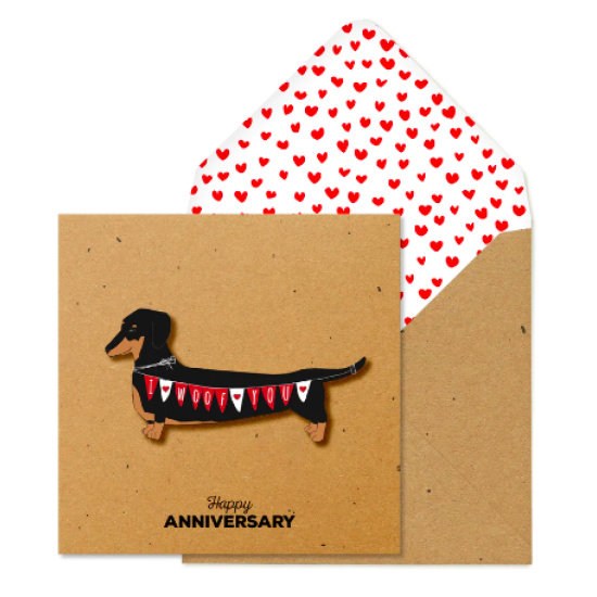 Anniversary Dachshund Card