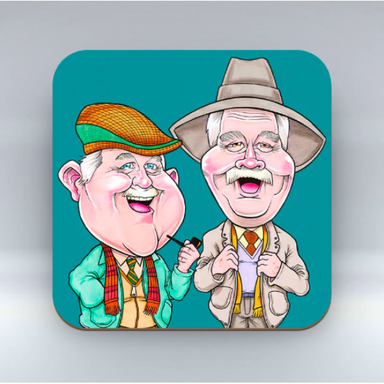 Auld Pals Coaster Aqua