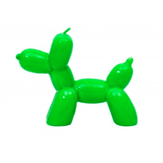 Balloon Dog Candle - Neon Green 