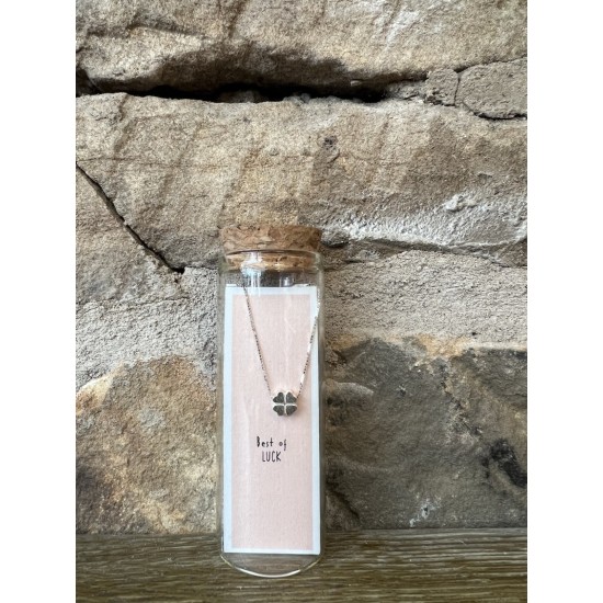 Best Of Luck Four Leaf Clover Necklace