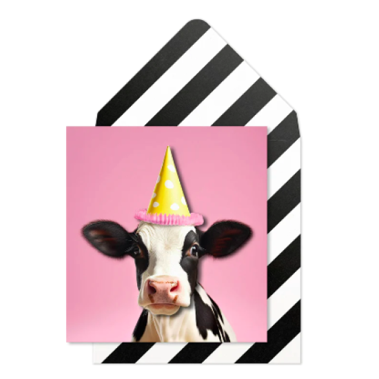 Birthday Cow 3D Card