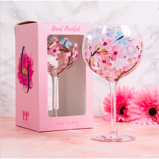 Blossom & Dragonfly Gin Glass