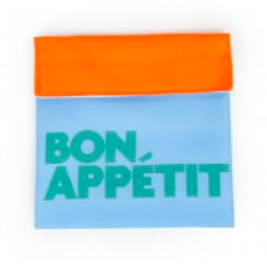Bon Appetit Waterproof Snack Bag - Blue 