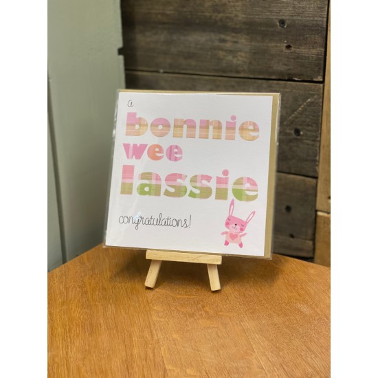 Bonnie Wee Lassie Greeting Card