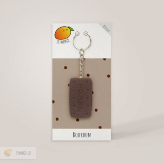 Bourbon Biscuit Keyring 