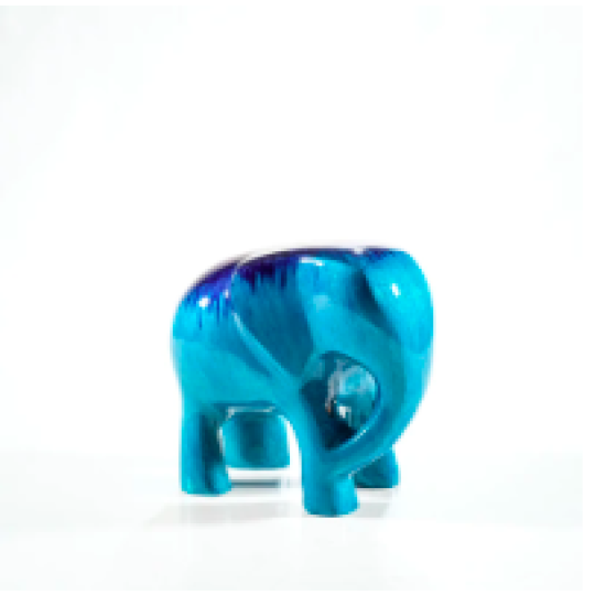 Brushed Aqua Elephant Small