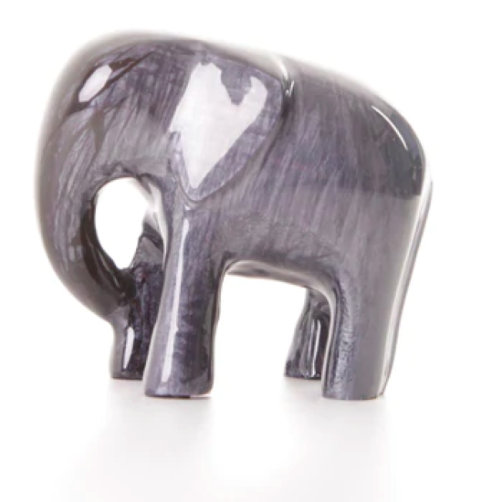 Brushed Black Elephant Small