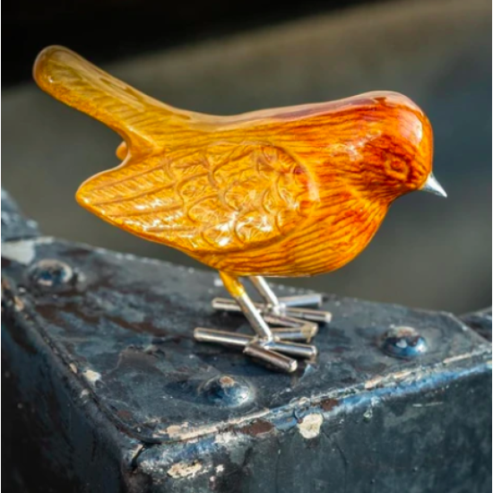 Brushed Gold Robin