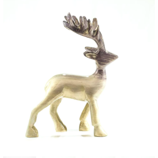 Brushed Silver Stag Large 