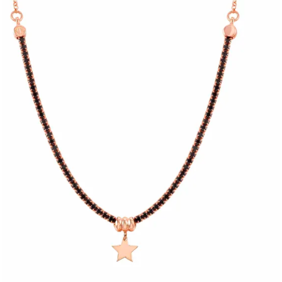 Chic & Charm Rose Gold Necklace with Star 