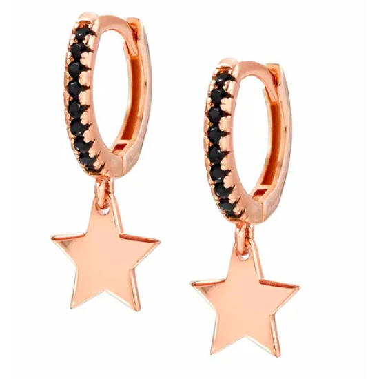 Chic & Charm Rose Gold Star Earring 