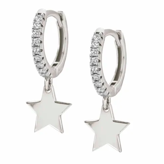 Chic & Charm Silver Star Earring 