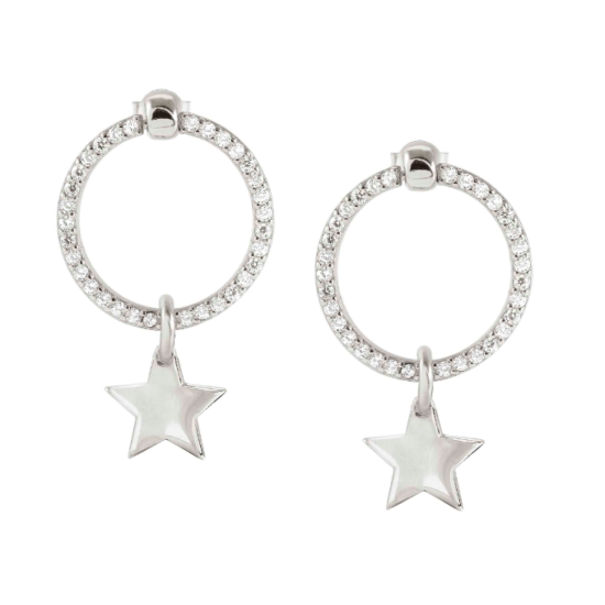 Chic & Charm Silver Star Earring 