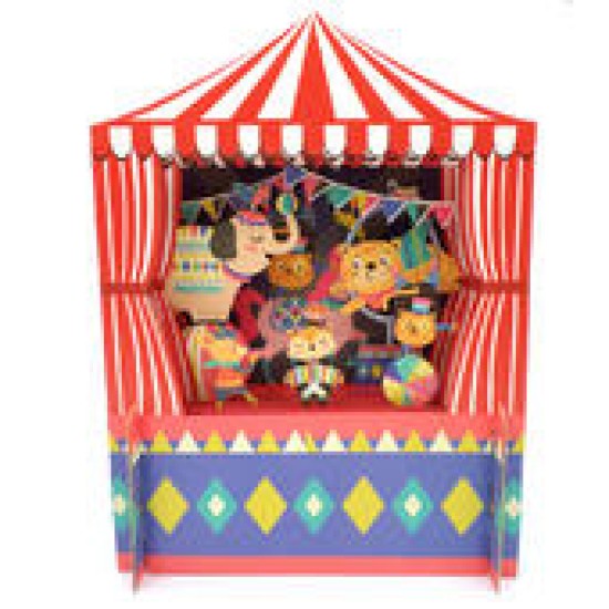Children's Animals Circus 3D Pop Up Birthday Greeting Card