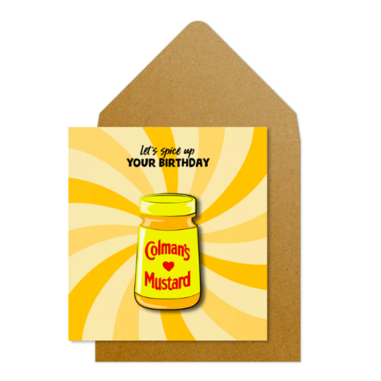 Colmans Mustard Birthday Card