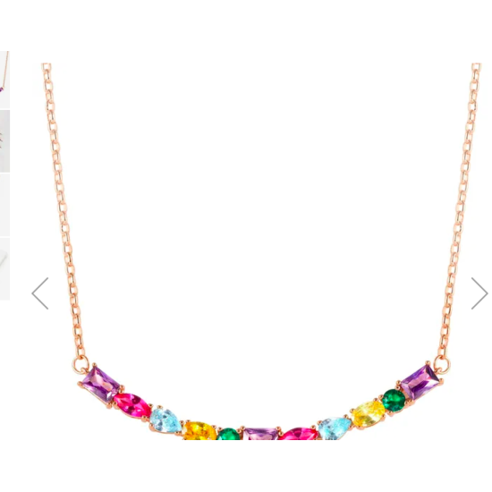 Colour Wave Necklace Colour Stones 