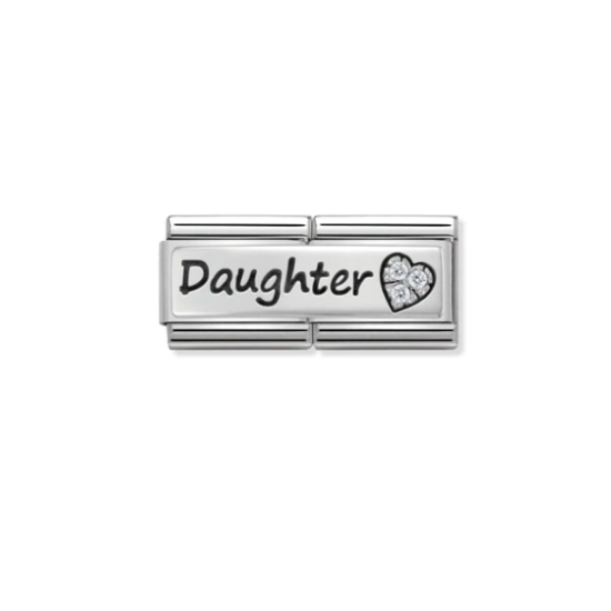 Cubic Zirconia Daughter Double Link