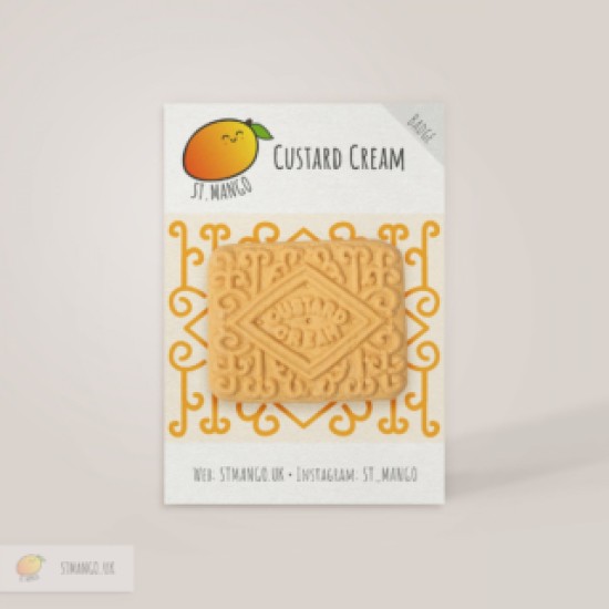 Custard Cream Badge