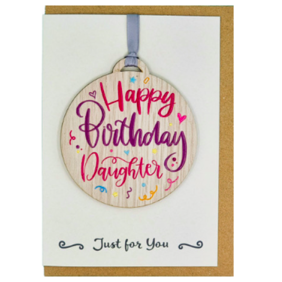 Daughter Happy Birthday Card with Gift