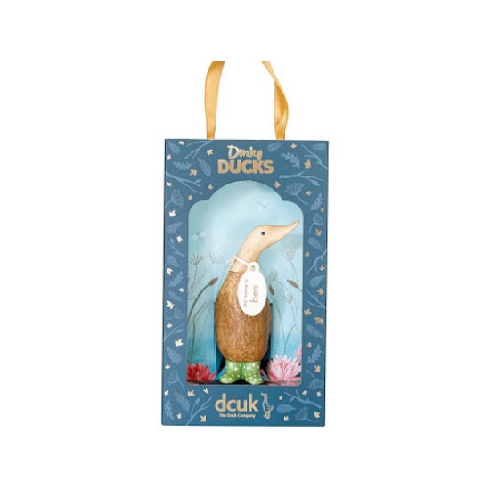 Dinky Duck – Green Spotty Welly Boots
