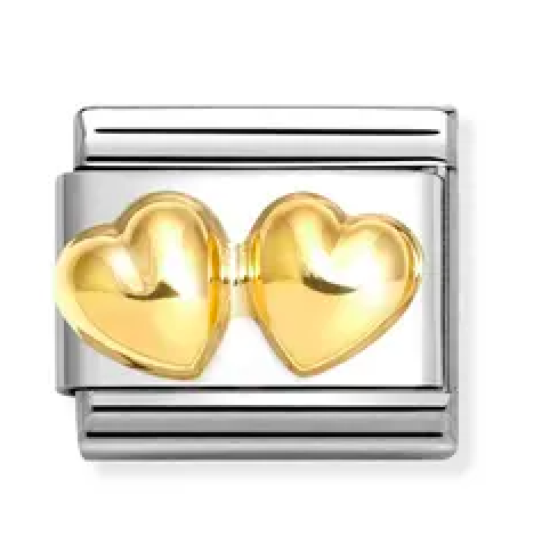 Double Raised Heart Link 