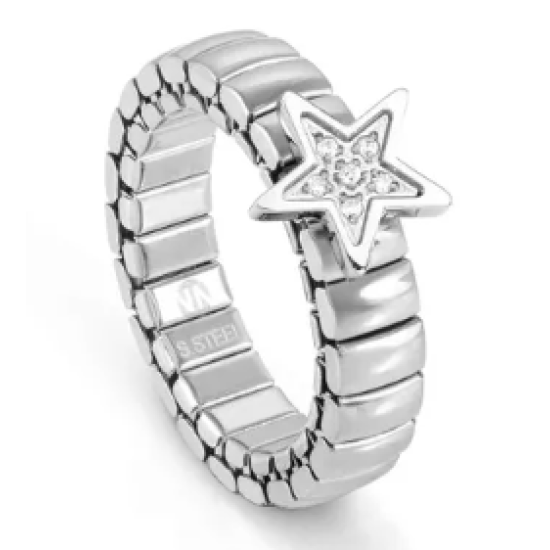 Extension Cubic Zirconia Star Ring 