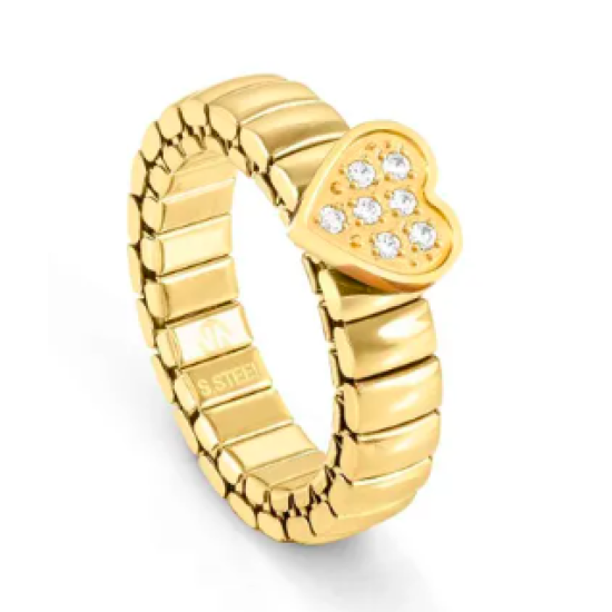 Extension Gold Heart Ring 