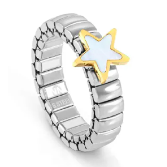 Extension Gold Morther of Pearl Star Ring 