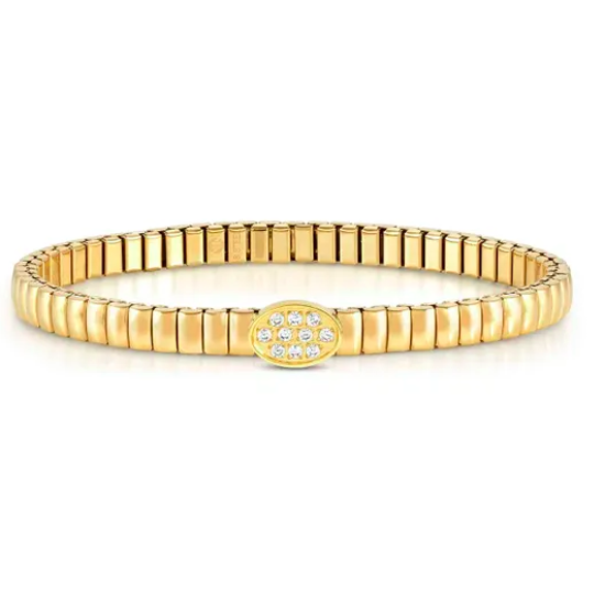 Extension Gold Oval Bracelet