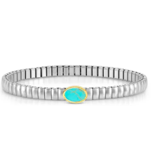 Extension Turquoise Oval Bracelet