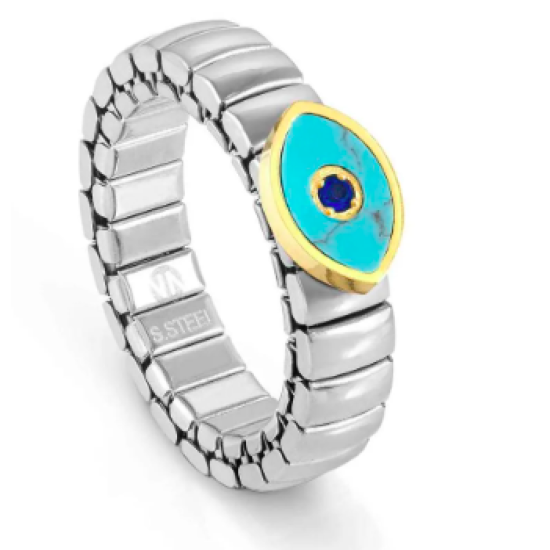 Extension Turquoise Eye Of God Ring 