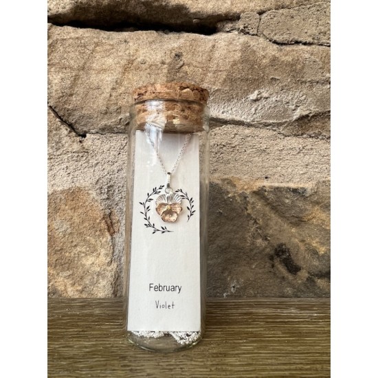 Febuary Birthflower Necklace 