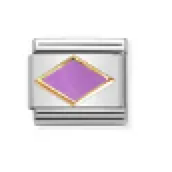 Gold With Lilac Rhombus Link 