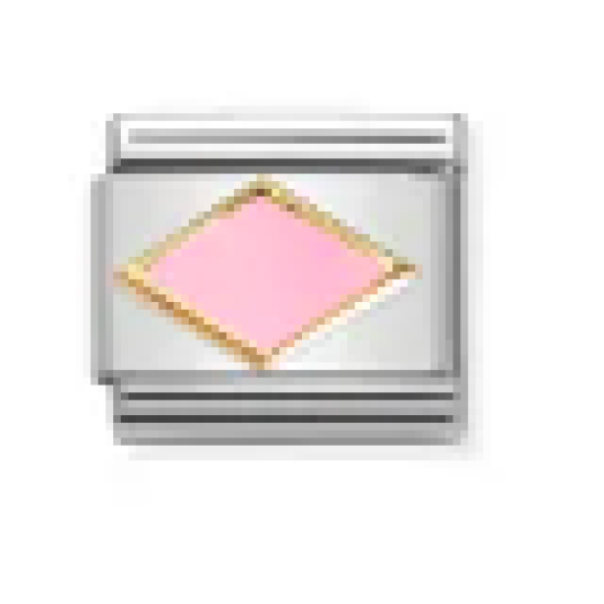 Gold With Pink Rhombus Link 