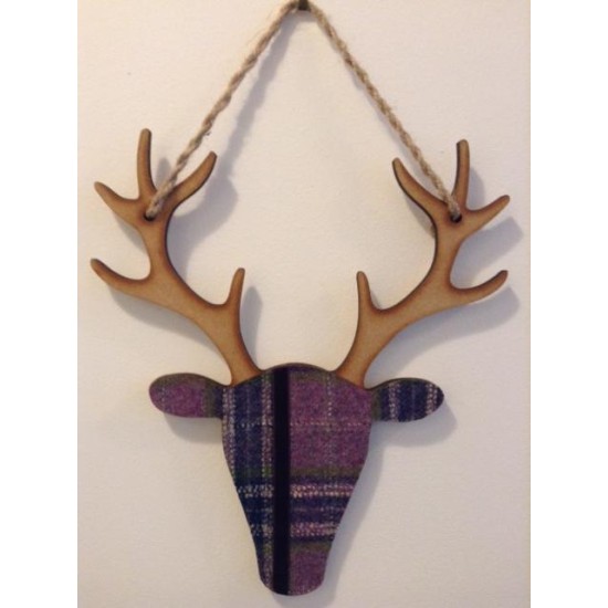 Large Hanging Stag Purple
