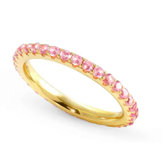 Lovelight Ring Pink Stones Size 17
