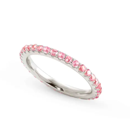 Lovelight Ring Pink Stones Size 17