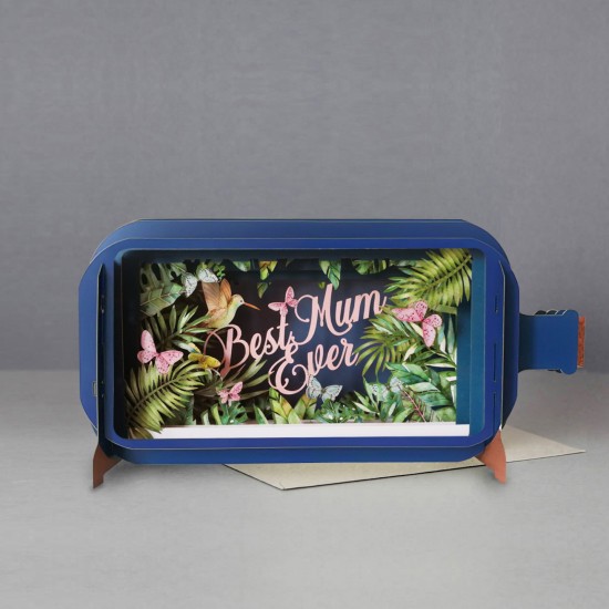 Message in a Bottle Best Mum Ever Pop Up Greeting Card