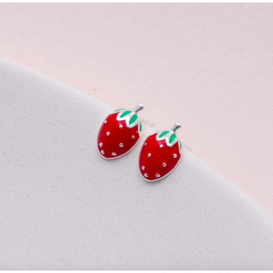 Message in a Bottle Strawberry Studs 