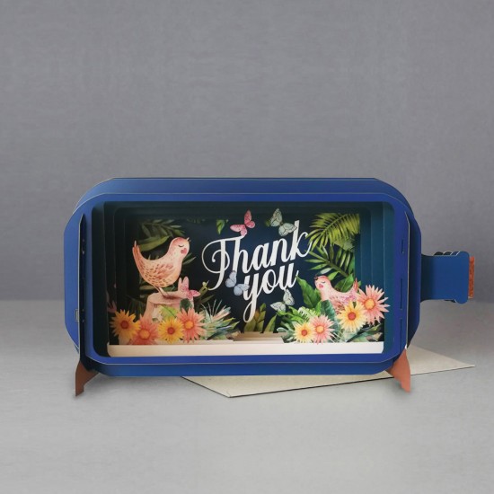 Message in a Bottle Thank You Pop Up Greeting Card