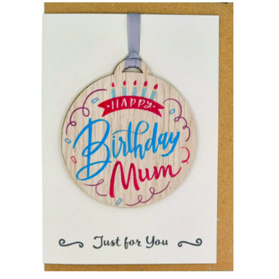 Mum Happy Birthday Card with Gift